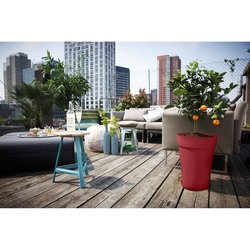 Maceta - Elho - Loft Urban Redonda - Altura 35 - Roja - L 34 x An 33,5