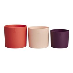 ELHO Pots de fleurs Lex Pott - Set 14 cm - Rouge Rose Violet - L 14 x 