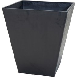 Topf - MEGA COLLECTIONS - Ecostone Square - 41 x 45 cm - Schwarz