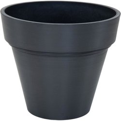 Vaso - MEGA COLLECTIONS - Ecostone Planter - Ø 35 cm - H 30 cm - Nero