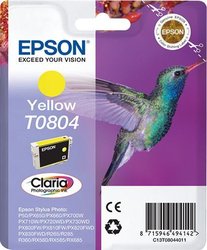 EPSON Cartouche d encre T0804 Jaune - Colibri (C13T08044011)