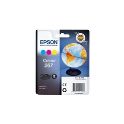 Cartucho de tinta EPSON 267 - Cian, Magenta y Amarillo - Capacidad est