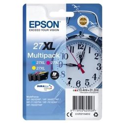 EPSON 27XL wekkerpatroon - cyaan, magenta en geel - 3x10,4 ml - 100 pa