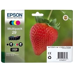 EPSON Multipack Strawberry Cartridge - Negro, Cian, Magenta, Amarillo