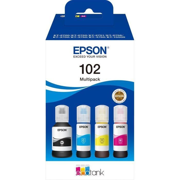Cartouche d encre Epson PACK ECOTANK 102 4 COULEURS