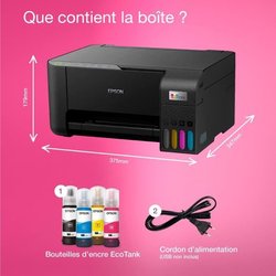 A4 Multifunction Printer - EPSON - Ecotank ET-2860 - Wi-Fi - Equipped 