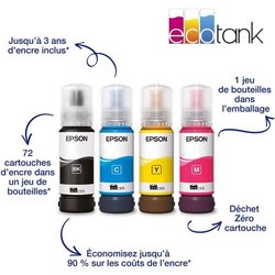 A4 Multifunction Printer - EPSON - Ecotank ET-2860 - Wi-Fi - Equipped 