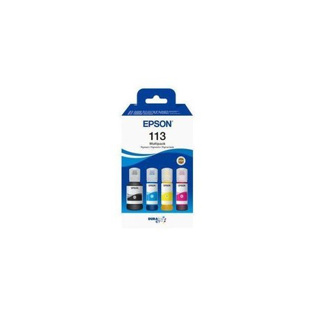 Multipack mit 4 Tintenflaschen - EPSON - EcoTank 113 - Schwarz - Gelb 
