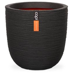 Capi Jardiniere Nature Rib 43x41 cm schwarz KBLR933 424234