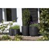 Capi Jardiniere Nature Rib 43x41 cm nero KBLR933 424234