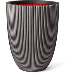 Capi Elegante Vase Groove 46x58 cm Anthrazit 445501