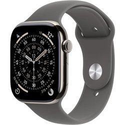 Apple Watch Series 11 GPS + Cellular - 42 mm - Natuurlijke titanium ka