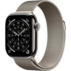 Apple Watch Series 11 GPS + Cellular - 42 mm - Natuurlijke titanium ka