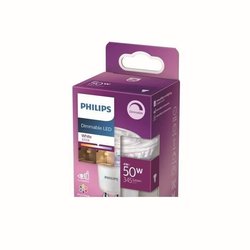 Lampadina LED Philips equivalente 50W GU10, dimmerabile, vetro, set di