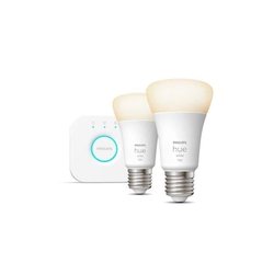 PHILIPS Hue White - Lampadina LED Smart Starter kit - 9,5W - E27 - Con