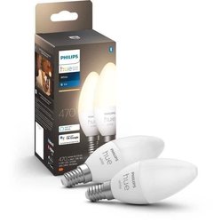 PHILIPS Hue White - Bombillas LED inteligentes E14 - Compatible con Bl