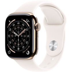 Apple Watch Series 11 GPS + Cellular - 42 mm - Caixa em titânio dourad