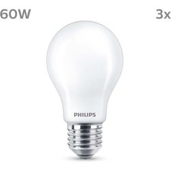 LED-lamp - PHILIPS - Classic - 60 W - A60 E27 - Warm wit - Niet dimbaa