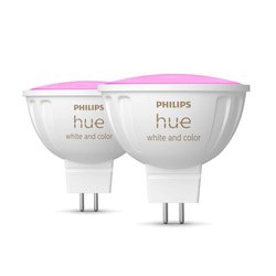 Bombilla conectada - PHILIPS HUE - MR16 - Luz blanca y de colores - Co