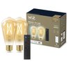 Kit de inicio WiZ 2 bombillas Edison conectadas Blanco variable E27 50