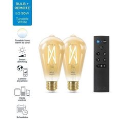 Kit de inicio WiZ 2 bombillas Edison conectadas Blanco variable E27 50
