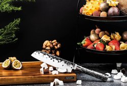 Antislip snijplank - LIFESTYLE - Acacia - Met groef en handvat - 40 x 