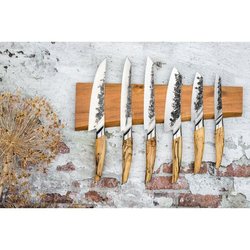 Santoku mes - GESMEED - KATAI - VG10 staal - Handvat van wortelhout - 