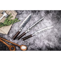Cuchillo de pan - FORJADO - SEBRA - Acero japonés 440C - Mango de made