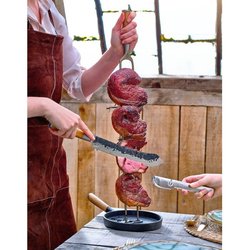 Serveerpan - GESMEED - CHURRASCO - Gietijzer - Ø18 cm