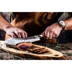 Fleischermesser  GESCHMIEDET  KATAI  VG10-Stahl  Griff aus Wurzelh