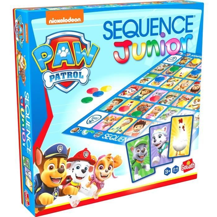 Gioco da tavolo - GOLIATH - Paw Patrol Junior Sequence - Gioco per fam