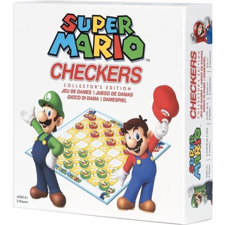 Super Mario Checkers - Board Game - GOLIATH - Ages 6 and up