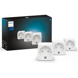 Set mit 3 verbundenen Steckdosen - PHILIPS HUE - Weiß