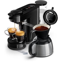 Cafetera de cápsulas - PHILIPS - SENSEO SWITCH HD6592/65 - Negro inten