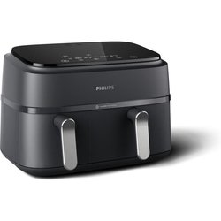 AirFryer - PHILIPS - NA351/00 - RVS - 9,0L - Dubbele kom - 38,25 x 44,