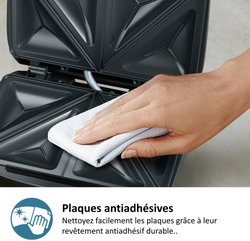 Croque-monsieur machine - PHILIPS - HD2331/90 - 750 W - Triangular pla