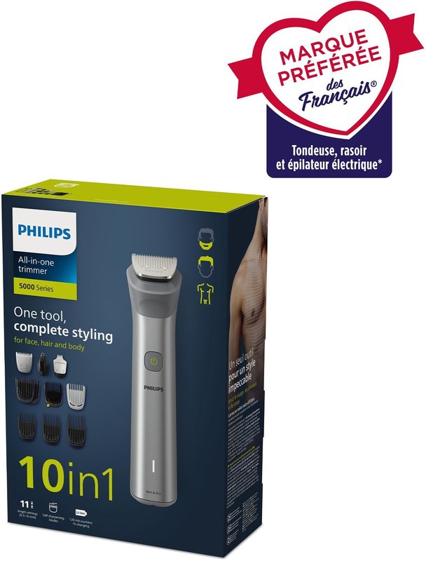 Tondeuse a cheveux - PHILIPS - MG5920/15 - Sans fil - Acier inoxydable