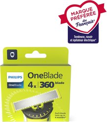 Shaver head - PHILIPS One Blade - Pack of 4 replacement blades 360  Q