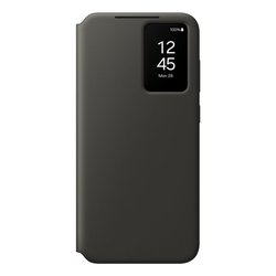 Funda Smart View para Galaxy S24 FE con tarjetero, color negro