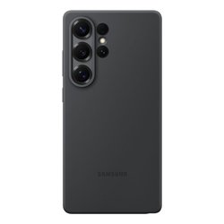 Funda de silicona negra para Galaxy S25 Ultra