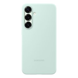 Custodia in silicone verde acqua per Galaxy S25+