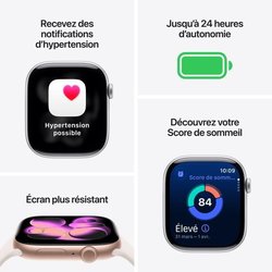 Apple Watch Series 11 GPS - 46 mm - Roségouden aluminium kast - Lichtr