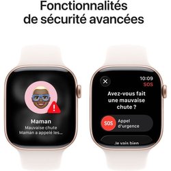 Apple Watch Series 11 GPS - 46 mm - Roségouden aluminium kast - Lichtr