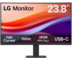 Monitor PC curvo - LG - 24" - FHD - 100Hz - Pannello VA - 5ms