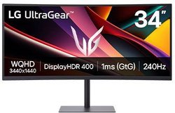 Ecran PC Gamer Incurvé - LG - 34   - 240Hz - Dalle VA - 1ms - 34G630A-