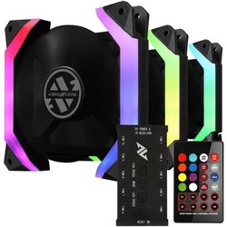 ABKONCORE Spider Spectrum Sync (set van 3) - 120 mm A-RGB-ventilator v