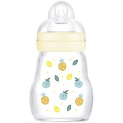 MAM BIB 1AGE GLASS 170ML WEISS