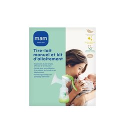 MAM Manual Breast Pump Kit + Breastfeeding Kit