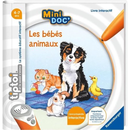 tiptoi, Libro interattivo, Mini Doc , Cuccioli, 4 anni, 13099022, Rave