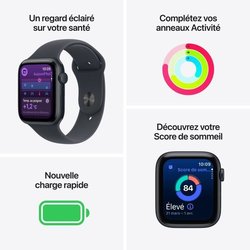 Apple Watch SE 3 GPS - 40mm - Boîtier Midnight Aluminium  - Bracelet M
